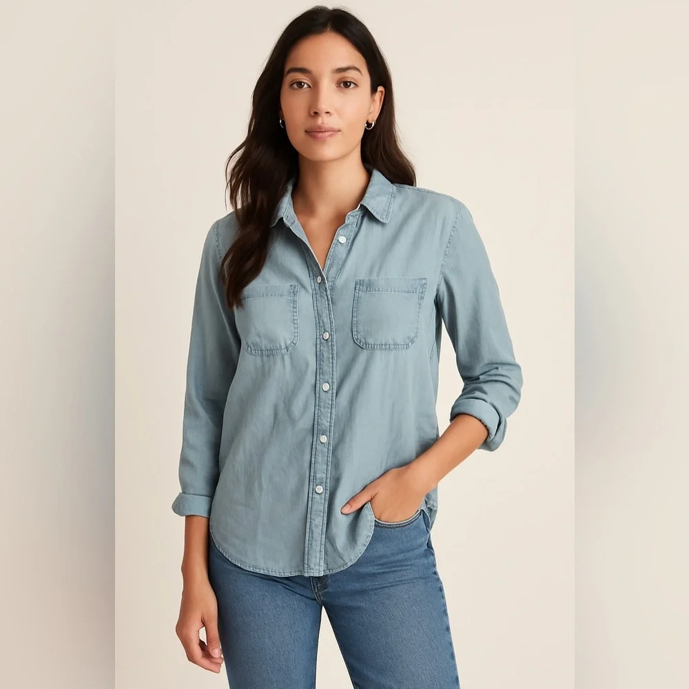 Rails denim chambray shirt size medium - Picture 1 of 6